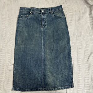 Harreds Denim Ethix jean skirt, Y2K